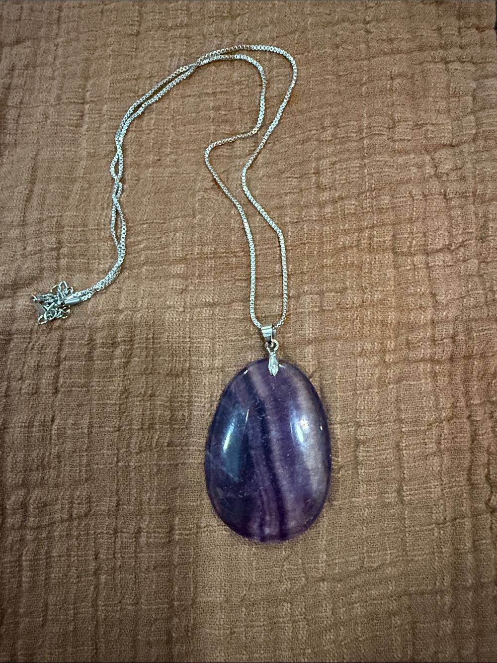 Purple Stone Pendant Necklace - Women's Jewelry